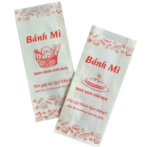 Túi Giấy Bánh Mì In Sẵn - Giấy Trắng - Nhiều Mẫu