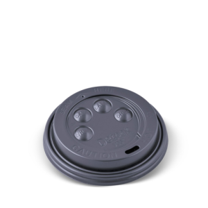Nắp Ly đồ uống nóng 8oz màu đen - 8oz Button Lid - BLACK